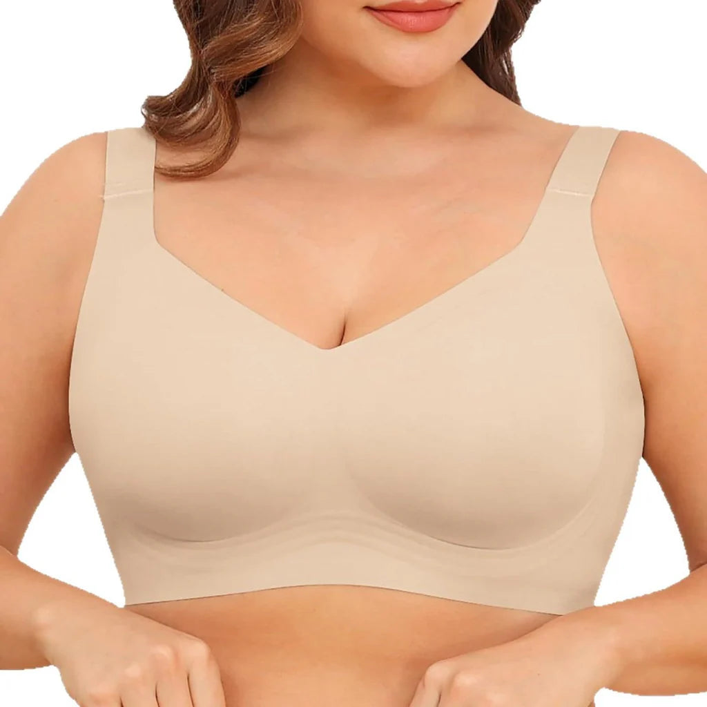 Seamless Full Coverage Push Up No Underwire Jelly Bras